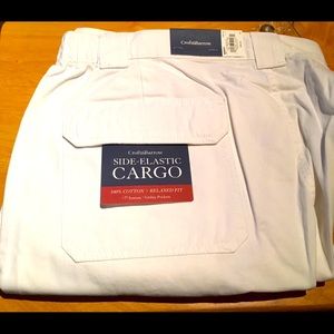 Chaps pure white cargo shorts